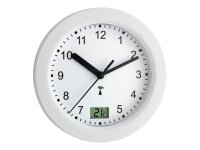 TFA® Funkwanduhr 60.3501 weiß silber Aluminium,...
