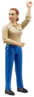 bruder bworld 60408 Frau mit hellem Hauttyp und blauer Hose Spielfigur