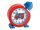 TFA® Kinderwecker 60.1011.05 TATÜ-TATA weiß rot Kunststoff 13,0 x 13,2 cm