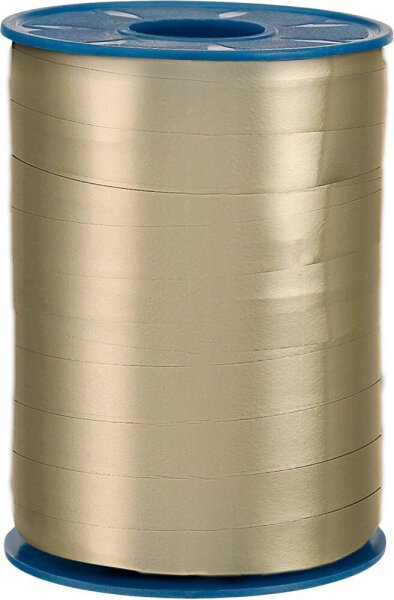 PRÄSENT Geschenkband MEXICO einseitig hochglanzbeschichtet/Rückseite matt gold 1  ( 2858-634 )