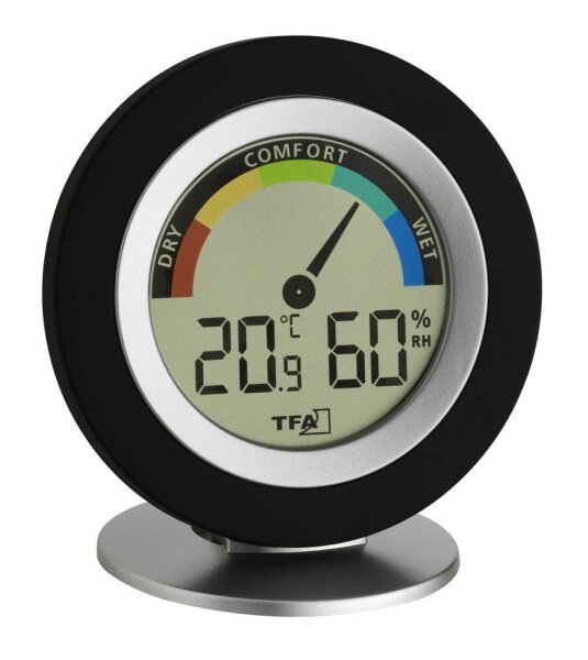 TFA® COSY 30.5019 Thermo-Hygrometer schwarz, 1 St.