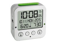 TFA® digitaler Funkwecker 60.2528.54 BINGO silber...