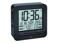 TFA® digitaler Funkwecker 60.2536.01 schwarz Kunststoff