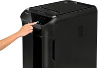 Fellowes AutoMax 600M Aktenvernichter mit Partikelschnitt P-5, 2 x 12 mm, bis 600 Blatt, schwarz