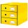 LEITZ Schubladenbox Click & Store  gelb 60480016, DIN A4 mit 3 Schubladen, 1 St.
