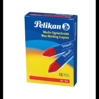 Pelikan 772/12 Signierkreiden rot, 12 St.