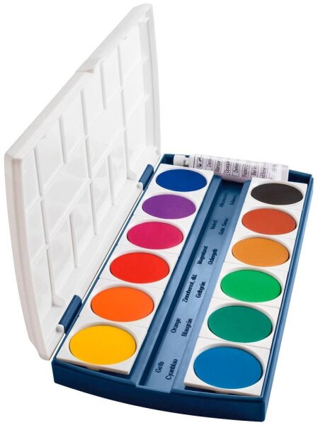 herlitz ST12 Wasserfarbkasten 12 Farben