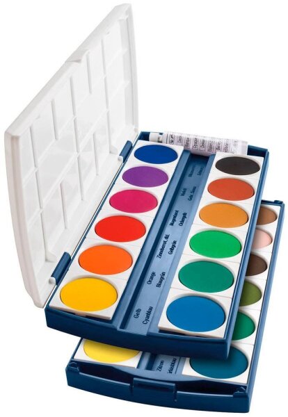 herlitz ST24 Wasserfarbkasten 24 Farben