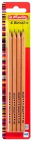 herlitz Skizzo Bleistifte HB naturbelassen, 4 St.