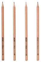 herlitz Skizzo Bleistifte HB naturbelassen, 4 St.