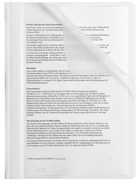 dots Schnellhefter Kunststoff weiß DIN A4, 25 St.