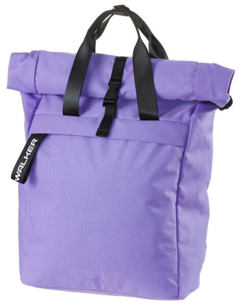 Walker Schulrucksack Roll Top Kunstfaser lavender