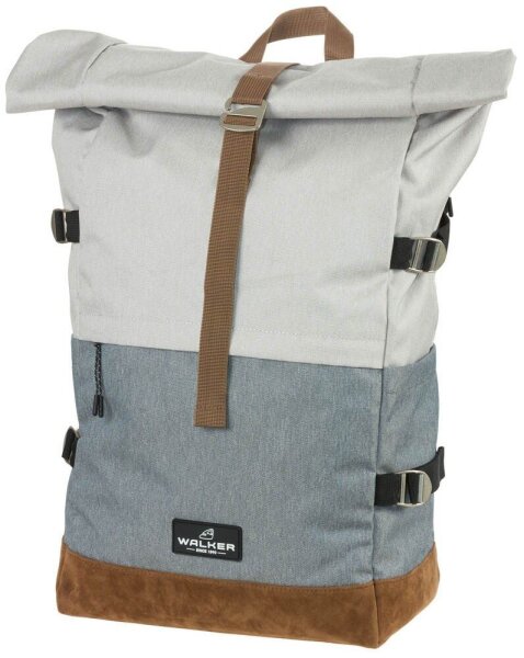 Walker Schulrucksack Roll-Up Two Kunstfaser grau/hellgrau 30 l  ( 42156-247 )