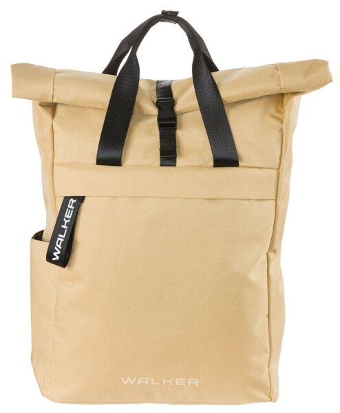 Walker Schulrucksack Roll Top Kunstfaser apricot