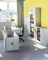 CP Omnispace Aufsatz-Rollladenschrank lichtgrau keine Fachböden 100,0 x 42,0 x 45,0 cm