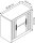 CP Omnispace Rollladenschrank lichtgrau 1 Fachboden 80,0 x 42,0 x 72,0 cm