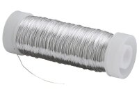 Rayher Silberdraht mit Kupferkern Basteldraht silber 0,25...