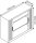 CP Omnispace Rollladenschrank schwarzgrau 2 Fachböden 120,0 x 42,0 x 103,0 cm