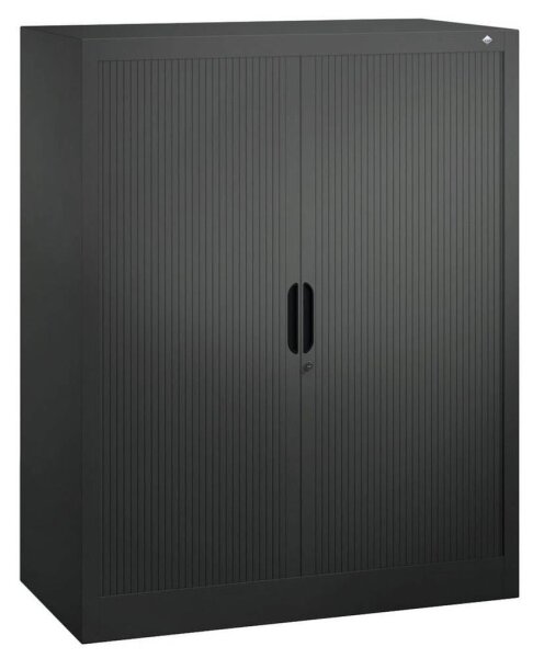 CP Omnispace Rollladenschrank schwarzgrau 2 Fachböden 120,0 x 42,0 x 123,0 cm