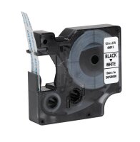 DYMO Schriftbänder D1 45013 2093097 (  10 X S0720530), 12 mm, schwarz auf weiß, 10 St.