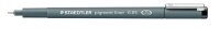 STAEDTLER pigment liner 308 Fineliner schwarz 0,05 mm, 1 St.