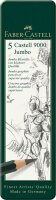 FABER-CASTELL 9000 Jumbo Bleistifte HB, 2B, 4B, 6B, 8B...