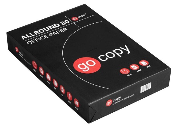 go copy Kopierpapier Allround 80 DIN A4 75 g/qm 500 Blatt