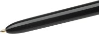 BIC 4-Farben-Kugelschreiber 4 Colours PRO schwarz/orange, Schreibfarbe: blau, rot, schwarz, grün, 1 St.