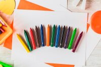 BIC Kids Plastidecor Triangle Wachsmalstifte farbsortiert, 12 St.