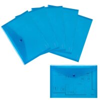 FolderSys Dokumententaschen DIN A4 blau glatt 0,20 mm, 10...