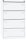 BISLEY LIGHT Hängeregistraturschrank verkehrsweiß 4 Schubladen 80,0 x 62,2 x 132,1 cm, 1 St.