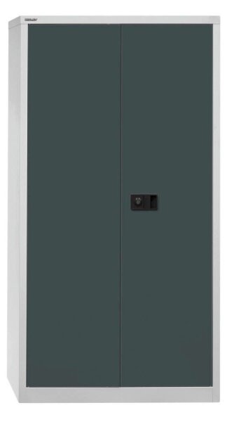 BISLEY Stahlschrank Universal E722A03525 lichtgrau, anthrazitgrau 3 Fachböden 91,4 x 40,0 x 180,6 cm, aufgebaut, 1 St.