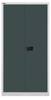 BISLEY Stahlschrank Universal E722A03525 lichtgrau, anthrazitgrau 3 Fachböden 91,4 x 40,0 x 180,6 cm, aufgebaut, 1 St.