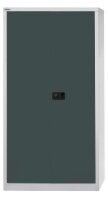 BISLEY Stahlschrank Universal E722A03525 lichtgrau, anthrazitgrau 3 Fachböden 91,4 x 40,0 x 180,6 cm, aufgebaut, 1 St.