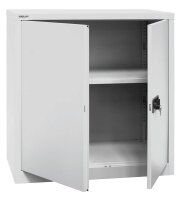 BISLEY Stahlschrank Universal E402A01G645 lichtgrau 1 Fachboden 91,4 x 40,0 x 100,0 cm, aufgebaut, 1 St.