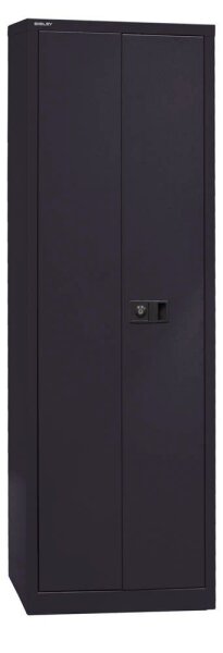 BISLEY Stahlschrank Universal E782A04B6633 schwarz 4 Fachböden 60,0 x 40,0 x 195,0 cm, aufgebaut, 1 St.