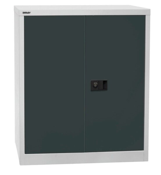 BISLEY Stahlschrank Universal E402A01G525 lichtgrau, anthrazitgrau 1 Fachboden 91,4 x 40,0 x 100,0 cm, aufgebaut, 1 St.
