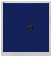 BISLEY Stahlschrank Universal E402A01G505 lichtgrau, oxofordblau 1 Fachboden 91,4 x 40,0 x 100,0 cm, aufgebaut, 1 St.