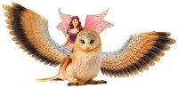 Schleich® Bayala 70789 Elfe auf Glitzer-Eule...