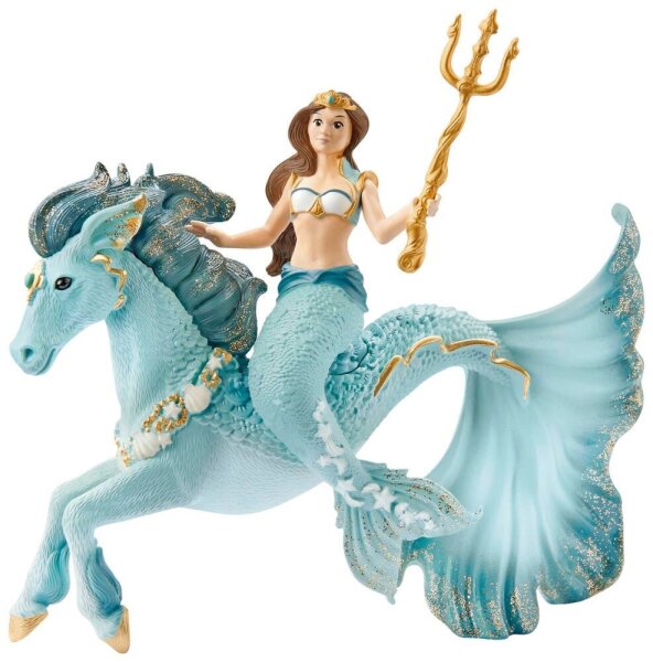 Schleich® Bayala 70594 Meerjungfrau-Eyela auf Unterwasserpferd Spielfiguren-Set