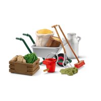 Schleich® Farm World 42610 Stallpflege Zubehör...
