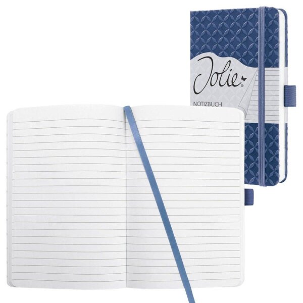 SIGEL Notizbuch Jolie® ca. DIN A6 liniert, indigoblau Hardcover 174 Seiten, 1 St.