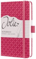 SIGEL Notizbuch Jolie® ca. DIN A6 liniert, fuchsia pink Hardcover 174 Seiten, 1 St.