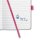SIGEL Notizbuch Jolie® ca. DIN A5 liniert, fuchsia pink Hardcover 174 Seiten, 1 St.