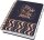 SIGEL Notizbuch mit Spirale Jolie® ca. DIN A5 punktkariert, schwarz/kupfer Hardcover 240 Seiten, 1 St.