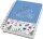 SIGEL Notizbuch mit Spirale Jolie® ca. DIN A5 punktkariert, blau/weiß Hardcover 240 Seiten, 1 St.