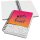 SIGEL Notizbuch mit Spirale Jolie® ca. DIN A5 punktkariert, pink/orange/weiß Hardcover 240 Seiten, 1 St.