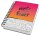 SIGEL Notizbuch mit Spirale Jolie® ca. DIN A5 punktkariert, pink/orange/weiß Hardcover 240 Seiten, 1 St.