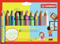 STABILO woody 3 in 1 Malset farbsortiert, 10 St.