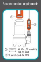 GARDENA Schmutzwasser-Tauchpumpe 9000 300 W